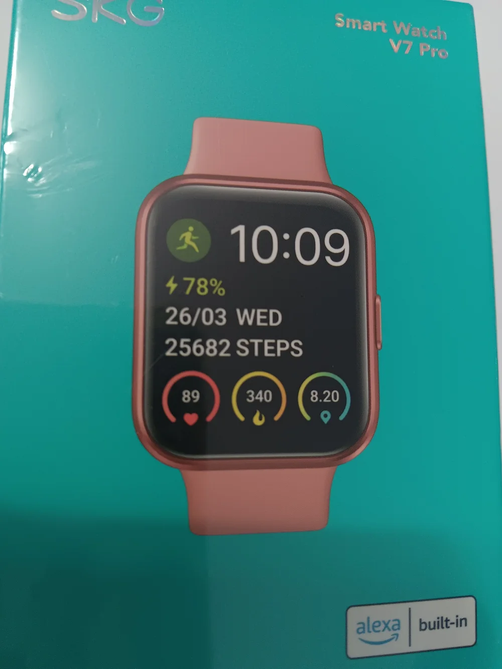 V7 Pro Smartwatch — Pink